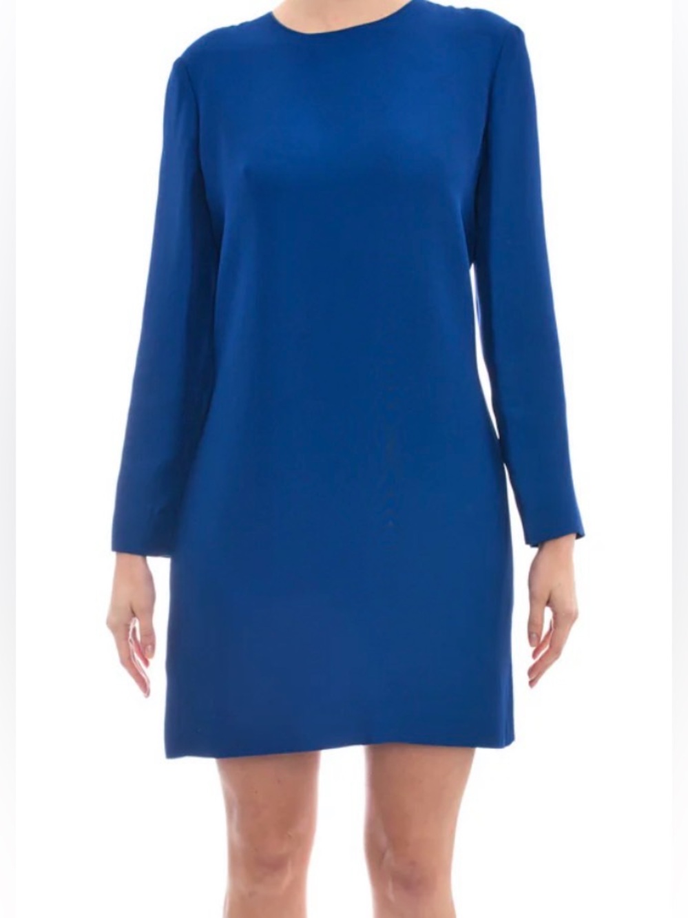 Celine Cobalt Blue Crepe Shift Dress